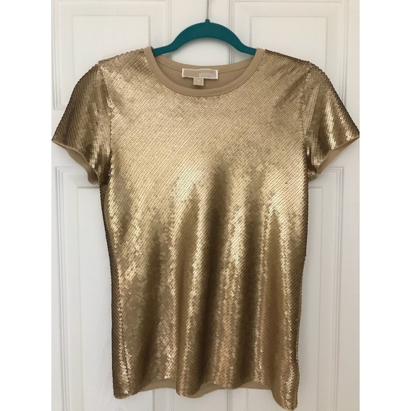 Michael Kors Gold Sequin 